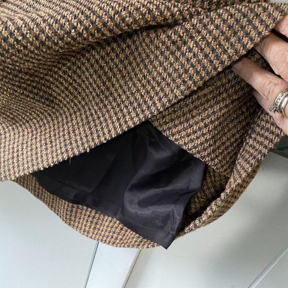Vintage Skirt Suit Marianne Novobatzky NY Lagenlook Houndstooth Jacket Modest - Picture 6 of 8